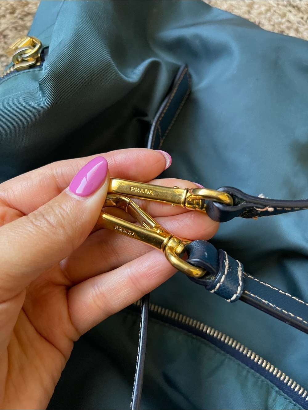 Prada Nylon Green Crossbody bag - Picture 14 of 16